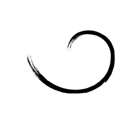 Spiral Line Abstract Grunge Brush Stroke twist spring line