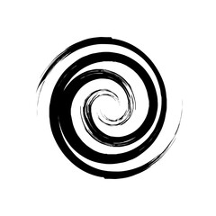 Spiral Line Abstract Grunge Brush Stroke twist spring line