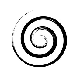 Spiral Line Abstract Grunge Brush Stroke twist spring line