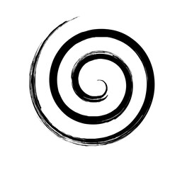 Spiral Line Abstract Grunge Brush Stroke twist spring line
