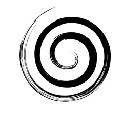 Spiral Line Abstract Grunge Brush Strock