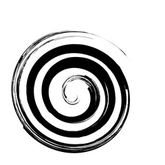 Spiral Line Abstract Grunge Brush Strock