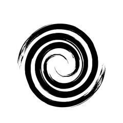 Spiral Line Abstract Grunge Brush Strock