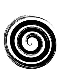 Spiral Line Abstract Grunge Brush Strock