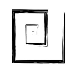 Spiral Line Abstract Grunge Brush Strock
