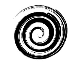 Spiral Line Abstract Grunge Brush Strock