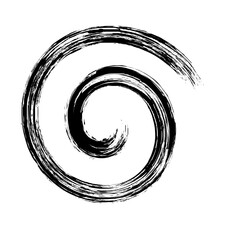 Spiral Line Abstract Grunge Brush Strock