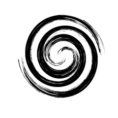 Spiral Line Abstract Grunge Brush Strock