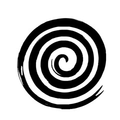 Spiral Line Abstract Grunge Brush Strock