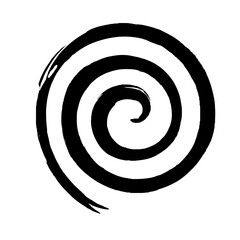 Spiral Line Abstract Grunge Brush Strock