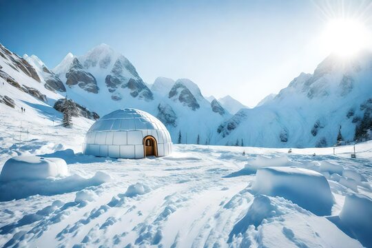 igloo with island
