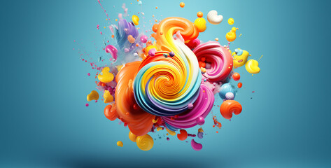 abstract colorful background, Colorful flavours design bright colours wind effect hd wallpaper