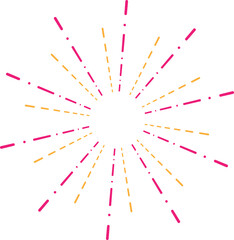 축제 불꽃 파티클 벡터 일러스트