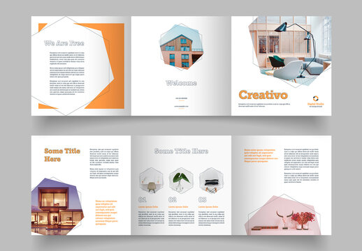 Square Trifold Brochure Layout