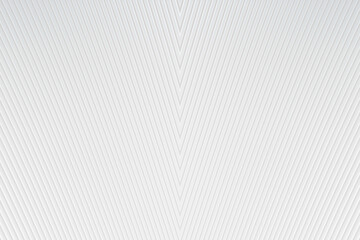 White metal texture steel pattern. Grey line curve design on abstract white background. Light horizontal template or banner, business backdrop. Abstract background with soft waves. 3D illustration