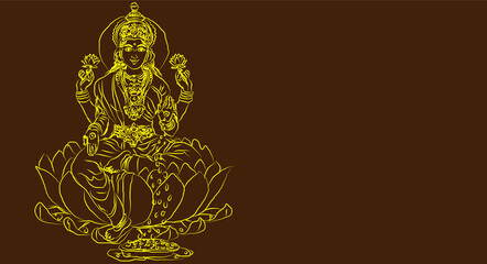 Maa-Lakshmi also known simply as Lakshmi is a prominent goddess in Hinduism