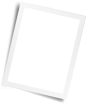 Retro realistic photo frame