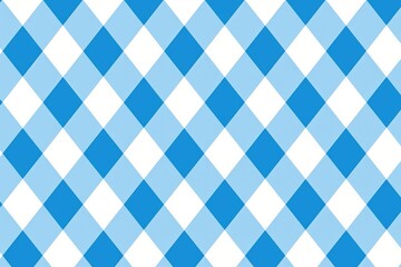 This seamless pattern is beautifully composed of blue and white rhombuses.

 Generative AI