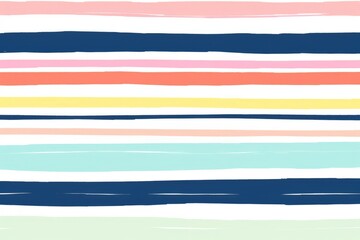This seamless vector pattern features pastel-colored stripes and is presented against a hand-drawn background.

 Generative AI
