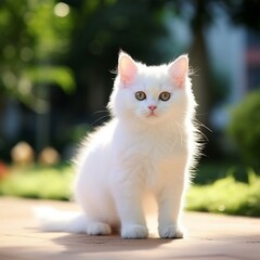 白い子猫(white cute cat)