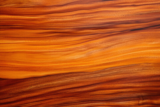 Koa Wood's Exquisite Macro Shot: Nature's Intricate Artistry Reveals Sustainable Hawaiian Craftsmanship and Vibrant Grain Patterns