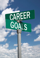 Career goals sign
