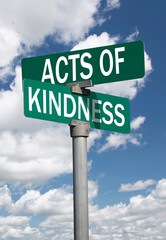 Acts of kindness sign