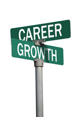 Career growth sign
