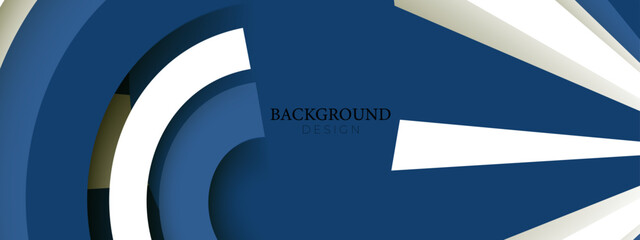 Blue white banner background design