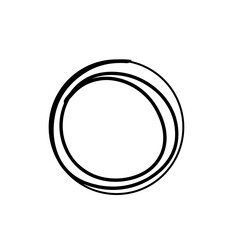hand drawn circle lines