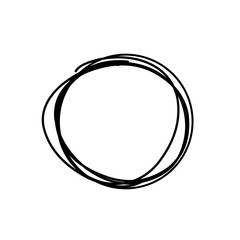 hand drawn circle lines