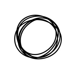 hand drawn circle lines