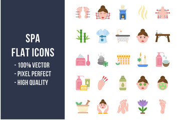 Spa Flat Icons