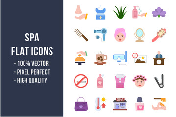 Spa Flat Icons