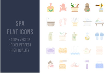 Spa Flat Icons