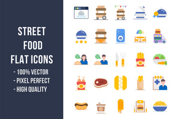 Street Food Flat Icons