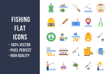 Fishing Flat Icons