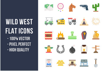 Wild West Flat Icons