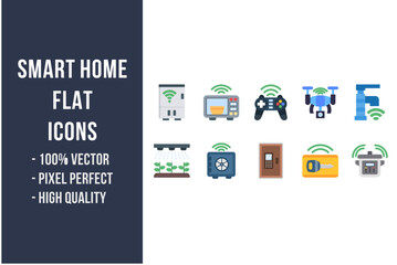 Smart Home Flat Icons