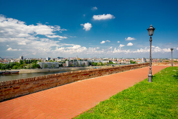 Novi Sad old city and fortress view, Serbia	