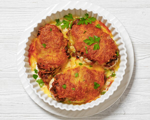 baked chicken breasts with french onion, cheese