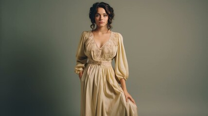 portrait of a woman in a dress
