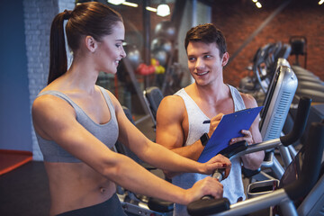 At the gym