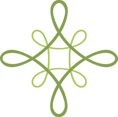 Infinity irish witch knot. Celtic symbol.