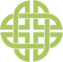 St Vigean's knot. Celtic symbol