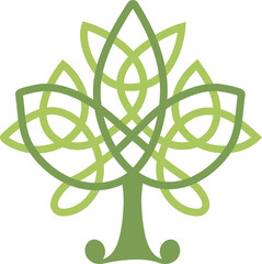 Tree of the Universe. Irish knot. Celtic symbol