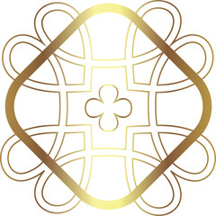 Shamrock. Irish clover knot. Celtic symbol.