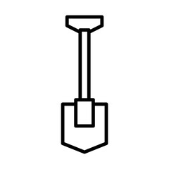 garden spade icon in line style