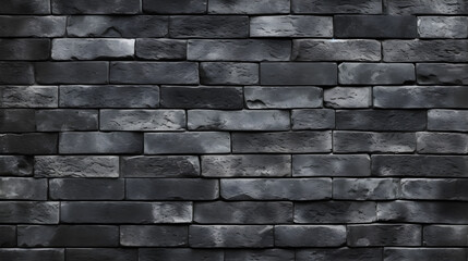 black and gray brick wall texture background Bricks and paving stones inside are designed with old stone patterns