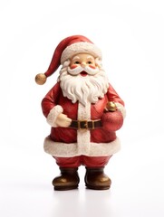 Obraz premium Beautiful glass Christmas tree toy with decoration isolated on white background